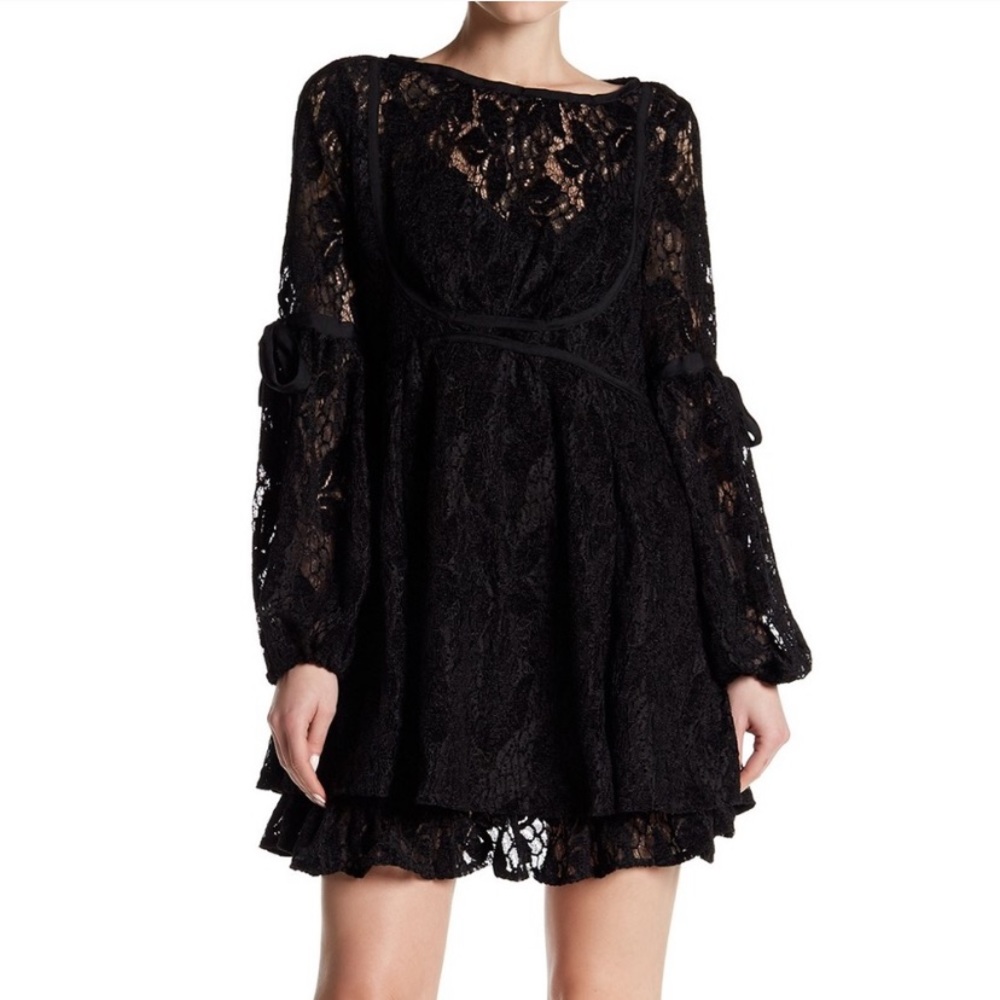 Free People Black Mini Dress size Medium